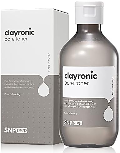 Тоник за още SNP Подготовка Clayronic 7,43 течни унции - Почиства порите, Успокоява и подобрява цвета на кожата - Намалява порите и ограничава
