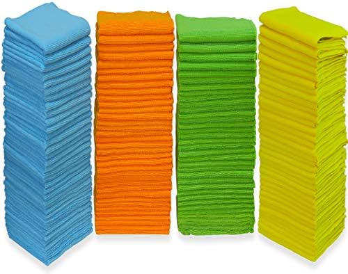 150 Опаковки - Кърпа За почистване от микрофибър SimpleHouseware, 4 цвята