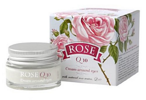 Крем около очи ROSE Q10. Козметична серия Rose Натурално розово масло, розова вода, Q10 със българско розово масло