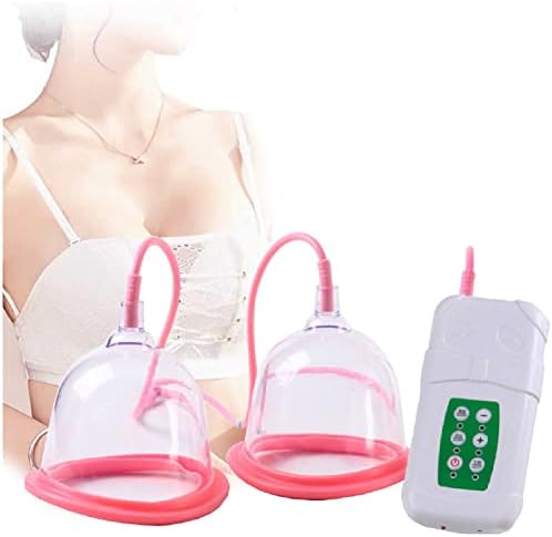HHYGR Електрически Инструмент за увеличаване на гърдите, Масажор За уголемяване на гърдите, Машина за Масаж женски Вимето (Двойна чаша), C