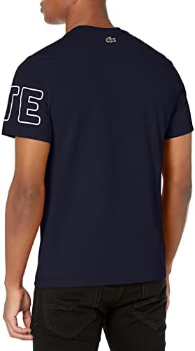 Мъжка тениска с графичен дизайн Heritage от Lacoste с къс ръкав