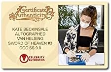 Ван Хельсинг с автограф Кейт Бекинсейл: Меч на Небесата 3 CGC SS 9.8 (ментов)