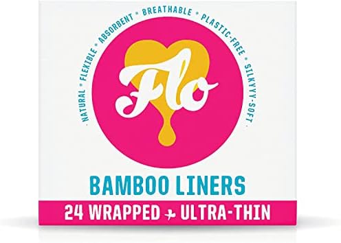 Бамбукови подложки FLO с като, памук на растителна основа, Биоразлагаемый и не съдържа пластмаса, Защита от течове, 40 Нощни подложки