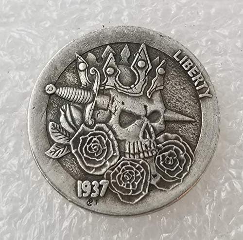 Занаяти Скитащи монети 骷髅 Buffalo to do Сувенири от стари монети Колекция 252Coin Възпоменателна монета