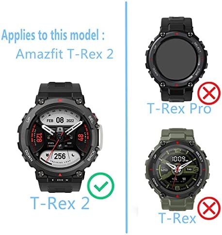 (3 опаковки) Aemus е Съвместим с защитно фолио за екрана Amazfit T-Rex 2 Смарт часовници 9H От закалено стъкло Със защита от пръстови