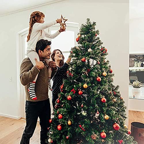 Коледно дърво ALDSD 120 см, Изкуствена Коледна Елха, Метална Рамка, Лесен Монтаж, най-Добрите Коледни Украси със собствените си Ръце, за