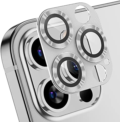 Защитно фолио за обектива на камерата AFARER [2], която е съвместима с iPhone 12 Pro Max 6.7 , 3D Алуминиева Метална фолио