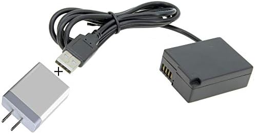 Кабел-адаптер GyroVu USB към муляжу на батерията 40USB-захранване 3.1 A, за смяна на батерии Panasonic DMC-GH2 (DMW-BLC12)
