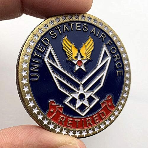 Сувенирни Монети на Военно-въздушните Сили на САЩ в Оставка, покрит с бронзови покритие, Ветеранская са подбрани Монета-Предизвикателство,