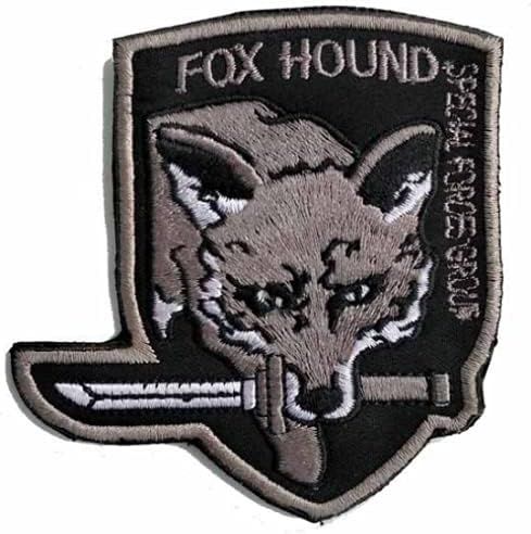MGS Metal Gear Solid Fox Hound Тактически Боен Дух Военна Бродирани Ленти