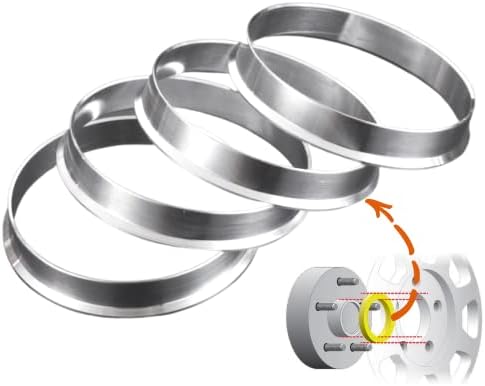 Центрические пръстени на главината Laicarvor от алуминиева сплав 72,6 - 57,1 OD = 72,6 мм ID = 57,1 мм Броя (4)