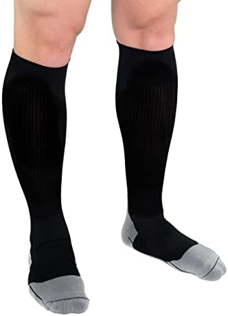 Компресия чорапи Royfa за жени и мъже, поддържащи чорапи 15-20 мм живачен стълб.календар. за носене през целия ден, компресия чорапи