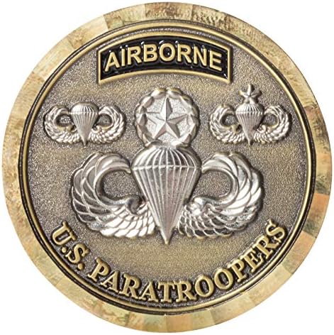 Съединените Щати Армията на САЩ Въздух-амфибийни войски A / B парашутисти Целия Път Предизвикателство Монета