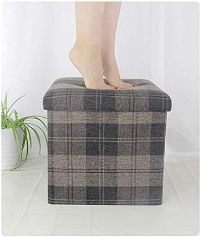 ZRGJZ Текстилен Стол За съхранение на Столче за съхранение Може да Седи За Възрастни Сгъваем Домашен Разтегателен Столче