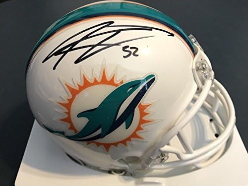 Мини-каска Ридделла с автограф на кения Дрейк Маями Долфинс - мини-каски NFL с автограф
