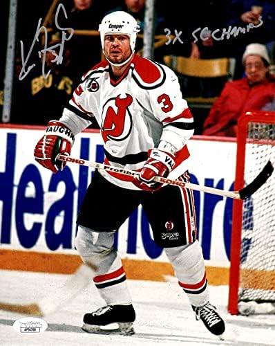 Кен Данейко подписа снимка 8x10 с надпис NHL New Jersey Devils JSA COA Мистър Дявол