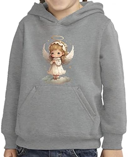 Сладък Ангелочек, Пуловер за Деца, Hoody с качулка - Hoody с Модел от Порести Руно - Уникална Hoody за деца