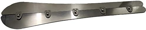 Supersenter 14-Инчов корсетная панел със сребърни копчета - Неръждаема стомана - Панел с лъжица, за да шивашки и затваряне на женските исторически
