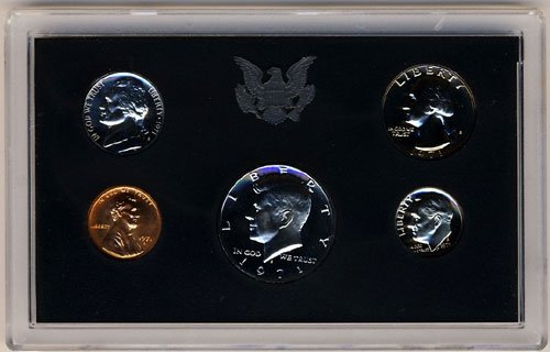 Набор от монети 1971 г. с покритие Proof 5 в Оригиналната Правителствена опаковка Proof