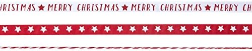 Джинджър Рей весела Коледа и Звезда Дизайнерски Подарък Опаковане Лента, за Боядисана