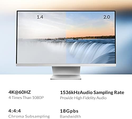 WDBBY сплитер HDMI-съвместим switch 2.0 4K UHD 60Hz HDCP 2.2 5 в 1 Изход дистанционно управление Smart Led Tv Mi Box (цвят: както