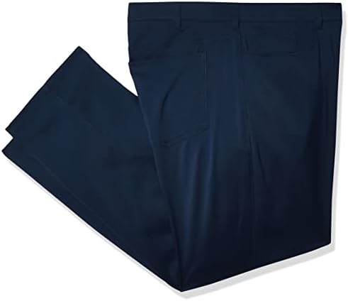 Мъжки ластични панталони за голф PGA TOUR с Плоска предна част и 5 джобове отпред и активен колан (размер на кръста 30-44 за големи и