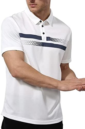 Мъжки Ризи Поло marami С Къс ръкав - Продуктивни Тениски За Голф, Поло, Мъжки Ризи UPF Dry Fit, Абсорбиращи Влагата, Ежедневни Ризи С яка
