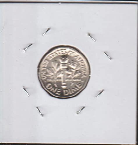 1987 Rv Рузвелт (1946 г. - до момента) Десятицентовик Монетния двор на САЩ, Скъпоценен камък, без да се прибягва