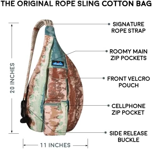 Оригиналната Веревочная чанта KAVU Sling Пакет с Регулируем Веревочным пагон
