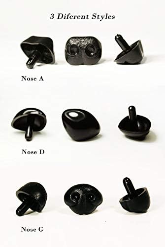 Черно Сигурен Носа на животното Занаяти за кукли-марионетки на Мечка, с интериор в японски стил-G 30 мм, 2 бр./pkg