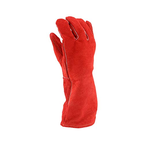 Ръкавица от телешка кожа West Chester 9400RHO Premium с цепка отстрани – само за дясната ръка, Червеникаво-кафяв, Голяма, от