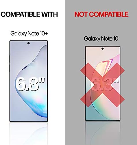 Power Theory, Предназначени за Samsung Galaxy Note 10 PLUS 5G Защитно фолио за екрана [Не стъклена], комплект за лесна