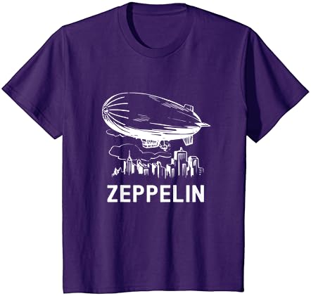 Реколта Тениска с Эскизом Дирижабъл в Ретро стил Zeppelin - Дирижабъл