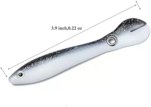 Комплект от 5 бр. Риболовни Меки пластмасови Макети на стръв и примамки, като Мека Бионической стръв за улов на Crappie-Пъстърва,