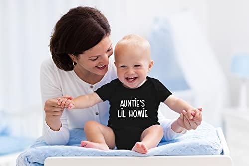 AW Fashions Auntie's Lil Приятелю - Тетушкин Бъди - Мило Цельнокроеное Боди За Новородени