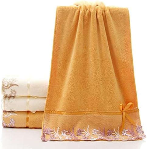 Комплект кърпи от микрофибър с дантелен бродерия, Кърпи за лице, кърпи за баня, Хотелски Тоалетни принадлежности (Цвят: A Размер