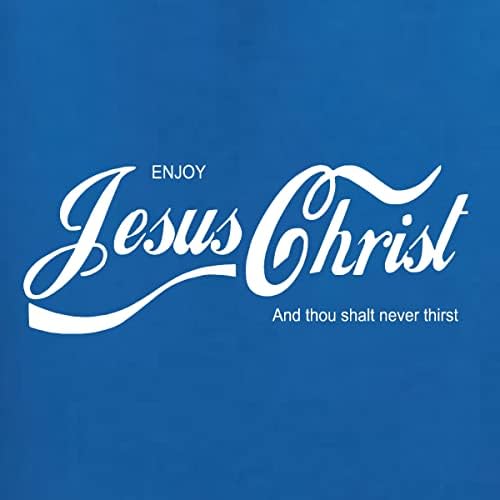 Радвайте се на Исус Христос, и Ти Никога Няма да бъдеш пожелавам на Кока-кола Вдъхновяваща Пародия /Християнска Мъжка тениска