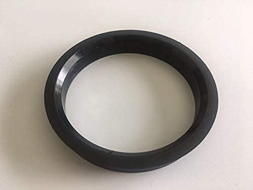 NB-AERO 4 бр. Черни полиуглеродные пръстени 72,62 мм (колелото)- 60,1 мм (Ступица) | Централно пръстен Hubcentric 60,1 мм-72,62 мм за много