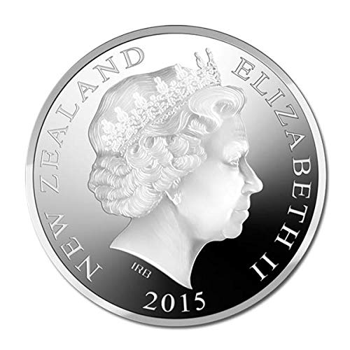 Сребърни монети, деноминирани 5 новозеландски долара през 2015 г. - Huia $5, Не Обращающаяся на Резервната банка на Нова Зеландия