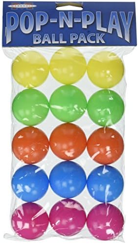 (2) Топката Marshall Pet Products Pop-N-Play Ball - Във всяка опаковка от 15 топки