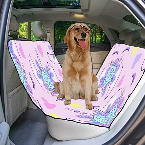 ENEVOTX Калъф За седалка Кучета По Поръчка В Стил Фантазийного Дизайн С ръчно рисувани Печат, Покривала за автомобилни седалки за Кучета,