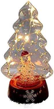 ДЕФЛАБОРАТОР Коледно Дърво, Стъклени Декорации за Коледната Елха Коледни Светлини ночники масата Украса Украса за Коледната Елха, Подаръци