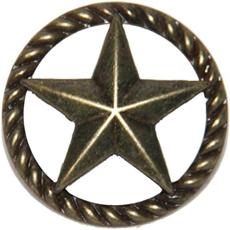 Комплект от 6 Тънки Въжета и чекмедже под формата на Звезда, с Прибиращ се дръжка в стил Западен Юго-Западен Тексас