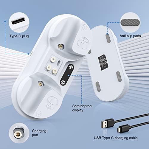 Зарядно устройство за контролер MoKo PS VR2, съвместима с Playstation VR2 Sense, с докинг станция за зарядно устройство