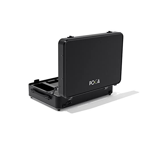 Пътна чанта за преносими конзоли POGA PRO Premium, с вкл. Количка и гейминг монитор ASUS 21,5 за PS4 Pro - Черен