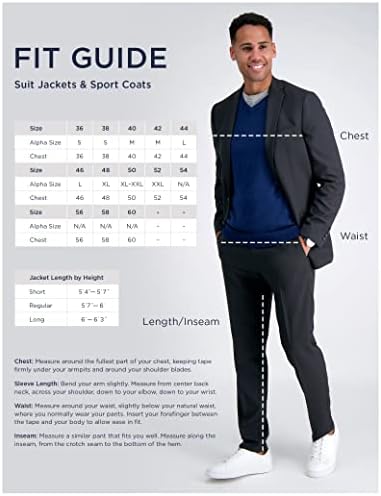 Мъжки костюм Haggar Active Series Stretch Slim Fit С офиси – Панталони и якета