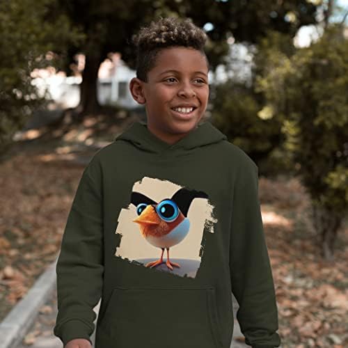 Детска hoody от порести руно Bird Design - Мультяшная Детска hoody - Цветни hoody за деца