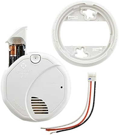 First Alert BRK 3120B Жичен Фотоэлектрическая ионизационная Димна аларма с резервно захранване от батерия, Димна алармена