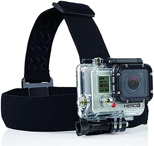 Комбиниран комплект аксесоари за екшън камери Navitech 9 в 1 и здрав сив калъф за съхранение, съвместими с екшън камера Kaiser