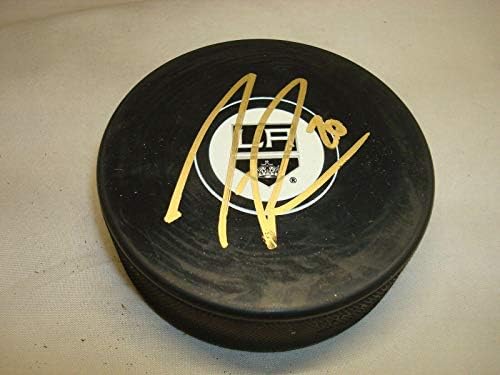 Хокейна шайба Лос Анджелис Кингс с автограф на Танер Пиърсън с автограф 1A - за Миене на НХЛ с автограф
